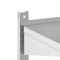 Étagère murale à 2 niveaux 75x40x60 cm argenté acier inoxydable