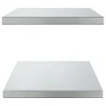 Étagères murales 2 pcs 75x40x3 cm argenté acier inoxydable