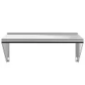 Étagère murale 75x45x31 cm argenté acier inoxydable