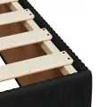 cadre de lit et matelas Noir 80x200 cm Velours