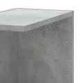 Étagère d'angle murale gris béton bois d'ingénierie