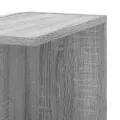 Étagère d'angle murale sonoma gris bois d'ingénierie