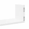 Étagères murales 3 pcs blanc 58x18x18 cm bois d'ingénierie
