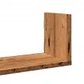 Étagères murales 3 pcs vieux bois 58x18x18 cm bois d'ingénierie