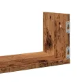 Étagères murales 3 pcs vieux bois 58x18x18 cm bois d'ingénierie
