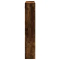 Armoire murale chêne fumé 80x15x80 cm bois d'ingénierie