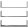 Étagères murales 3 pcs sonoma gris 80x18x18 cm bois ingénierie