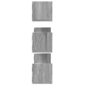 Étagères murales 3 pcs sonoma gris 80x18x18 cm bois ingénierie