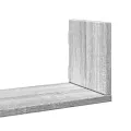 Étagères murales 3 pcs sonoma gris 80x18x18 cm bois ingénierie