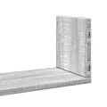 Étagères murales 3 pcs sonoma gris 80x18x18 cm bois ingénierie