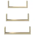 Étagères murales 3 pcs chêne sonoma bois d'ingénierie
