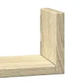 Étagères murales 3 pcs chêne sonoma bois d'ingénierie