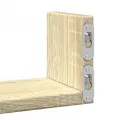Étagères murales 3 pcs chêne sonoma bois d'ingénierie