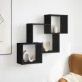 Armoire murale 78x18x71 cm noir bois d'ingénierie