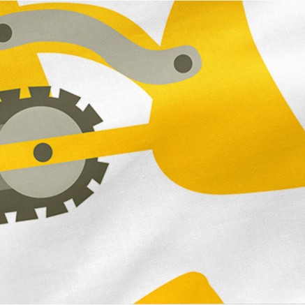 Gewatteerd beddengoed met ritssluiting HappyFriday Mr Fox Machinery Mu 2