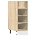 Armoire basse chêne sonoma 30x44,5x81,5 cm bois d’ingénierie