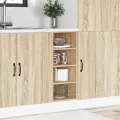 Armoire basse chêne sonoma 30x44,5x81,5 cm bois d’ingénierie