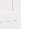Panneau de lave-vaisselle Porto blanc brillant 45x1,5x67 cm