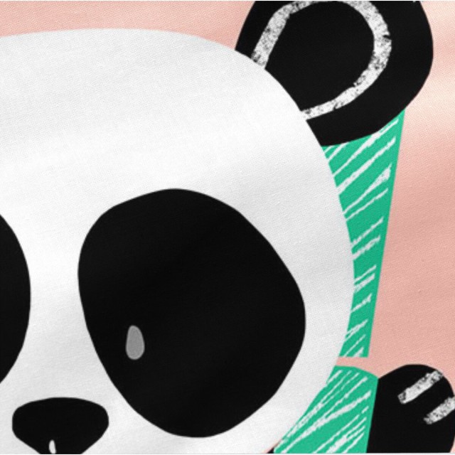 Bettbezug mit Füllung HappyFriday Moshi Moshi Panda Garden Rosa 105 x