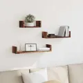 Étagères murales 3 pcs vieux bois bois d'ingénierie