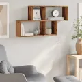 Étagère murale vieux bois 100x18x53 cm bois d'ingénierie