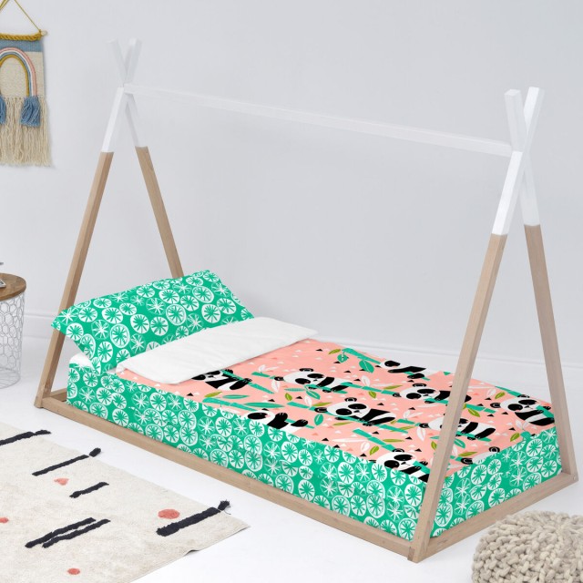 Gewatteerd beddengoed met ritssluiting HappyFriday Moshi Moshi Panda G