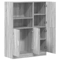 Ensemble d'armoires de cuisine 2pcs sonoma gris bois ingénierie