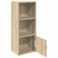 Bibliothèque chêne sonoma 31x24x77 cm bois d'ingénierie