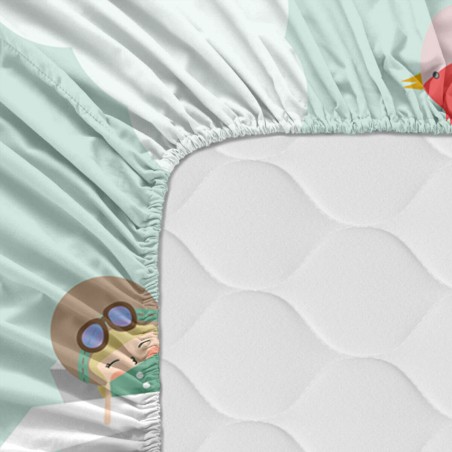 Lenzuolo con angoli HappyFriday HAPPYNOIS Multicolore 105 x 200 x 32 c