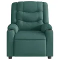Fauteuil inclinable électrique Vert foncé Tissu