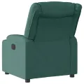 Fauteuil inclinable électrique Vert foncé Tissu