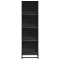 Bibliothèque noir 40x35x139 cm bois d'ingénierie