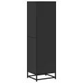 Bibliothèque noir 40x35x139 cm bois d'ingénierie