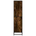 Bibliothèque chêne fumé 40x35x139 cm bois d'ingénierie
