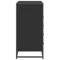Commode noir 70x41x70 cm bois d'ingénierie
