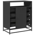 Commode noir 70x41x70 cm bois d'ingénierie