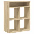 Bibliothèque chêne sonoma 66x31x80 cm bois d'ingénierie