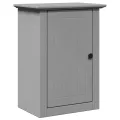 Meubles de salle de bain 3 pcs BODO gris bois de pin massif