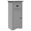 Meubles de salle de bain 3 pcs BODO gris bois de pin massif
