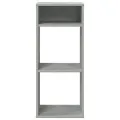 Bibliothèque gris béton 34x31x80 cm bois d’ingénierie