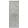 Bibliothèque gris béton 34x31x80 cm bois d’ingénierie