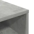 Bibliothèque gris béton 34x31x80 cm bois d’ingénierie