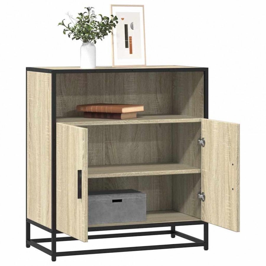 Buffet chêne sonoma 68x35x76 cm bois d'ingénierie