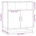 Buffet chêne sonoma 68x35x76 cm bois d'ingénierie