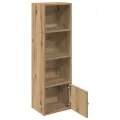 Bibliothèque chêne artisanal 31x24x102 cm bois d'ingénierie