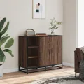 Buffet chêne marron 92x35x76 cm Bois d'ingénierie