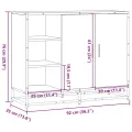 Buffet chêne fumé 92x35x76 cm bois d'ingénierie