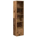 Bibliothèque vieux bois 31x24x127 cm bois d'ingénierie