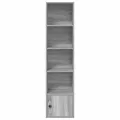 Bibliothèque sonoma gris 31x24x127 cm bois d'ingénierie