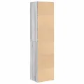 Bibliothèque sonoma gris 31x24x127 cm bois d'ingénierie
